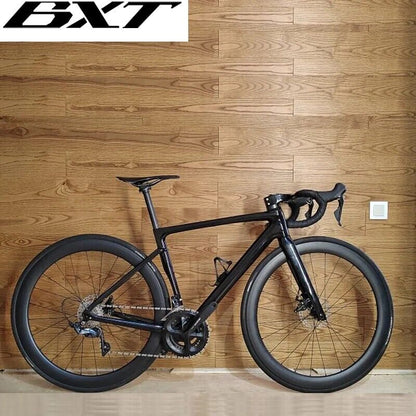 BXT 700C Carbon Road Bike Full Hidden Racing Disc Brake Carbon Road Complete Bike